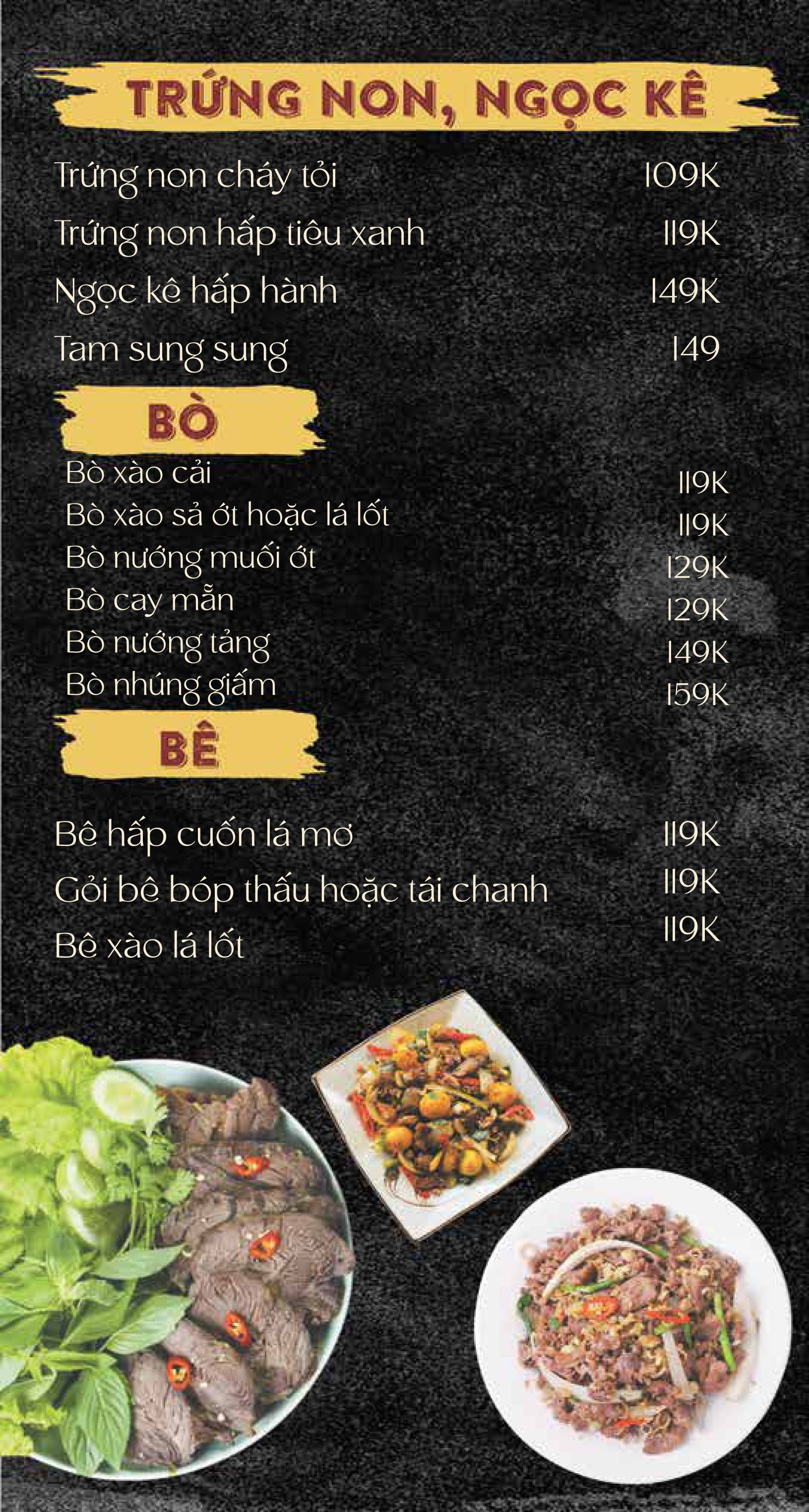 Menu Nón Lá