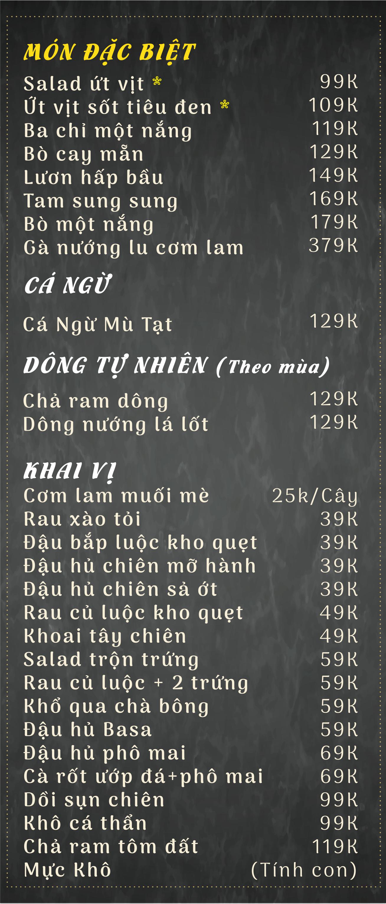 Menu Nón Lá