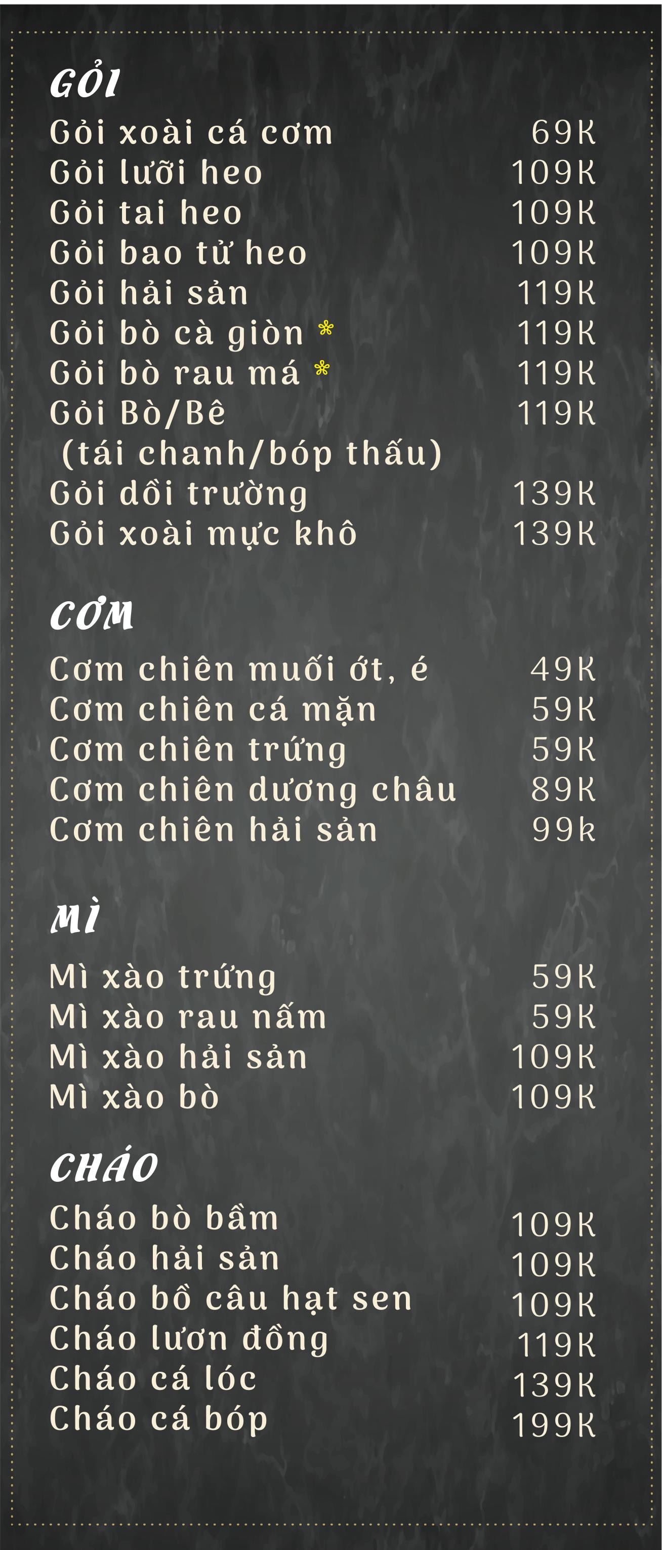 Menu Nón Lá