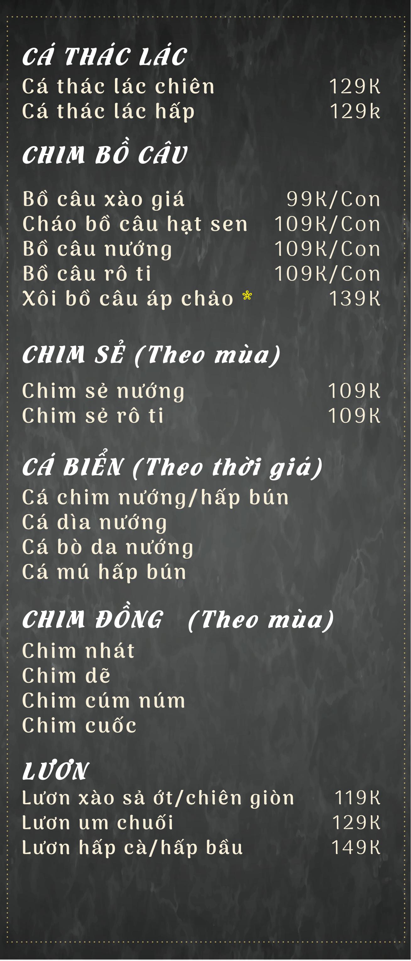 Menu Nón Lá