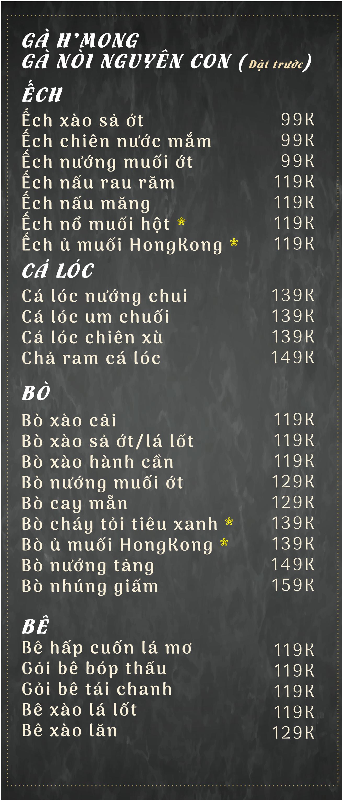 Menu Nón Lá